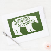 Sticker Rectangulaire Smokies Ours fort (Enveloppe)