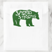 Sticker Rectangulaire Smokies Ours fort (Sac)