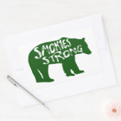 Sticker Rectangulaire Smokies Ours fort (Enveloppe)