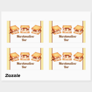 Sticker Rectangulaire S'more Chocolate Cats