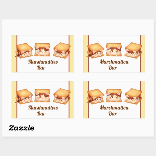 Sticker Rectangulaire S'more Chocolate Cats (Feuille)