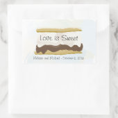 Sticker Rectangulaire S'mores L'amour est doux (Sac)