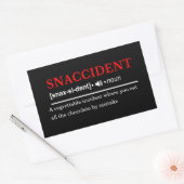 Sticker Rectangulaire Snaccident - Définition de dictionnaire personnali (Enveloppe)