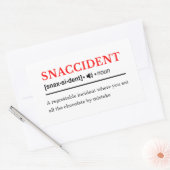 Sticker Rectangulaire Snaccident - Définition de dictionnaire personnali (Enveloppe)