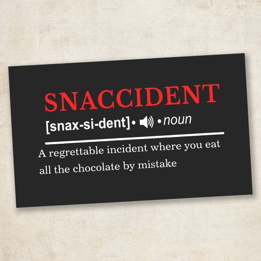 Sticker Rectangulaire Snaccident - Définition de dictionnaire personnali