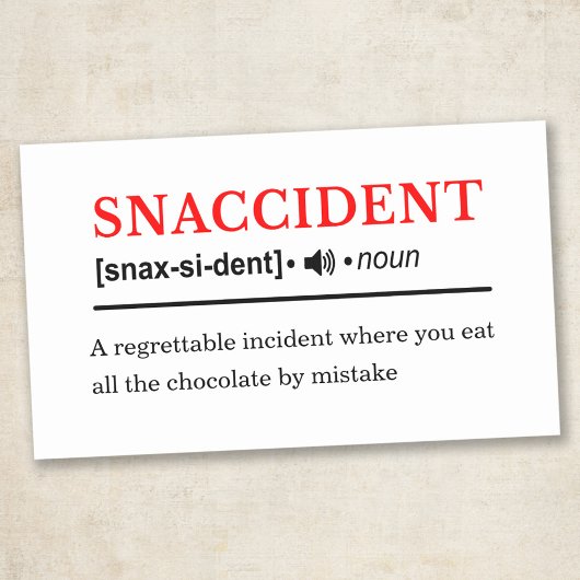 Sticker Rectangulaire Snaccident - Définition de dictionnaire personnali