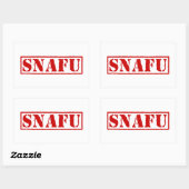 STICKER RECTANGULAIRE SNAFU (Feuille)
