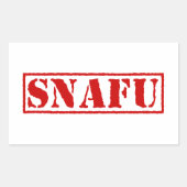 STICKER RECTANGULAIRE SNAFU (Devant)