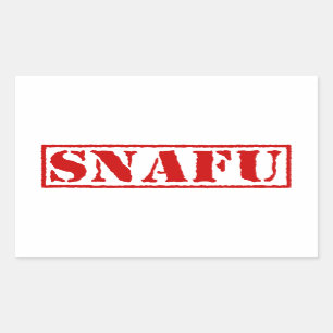 STICKER RECTANGULAIRE SNAFU