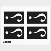 Sticker Rectangulaire sNARK mARK {ironicon} (Feuille)