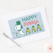 Sticker Rectangulaire Snoopy Top Chapeau Pepperment Candy (Enveloppe)