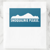 Sticker Rectangulaire Snoqualmie Washington Please (Sac)