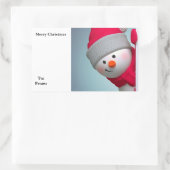 Sticker Rectangulaire Snowman (Sac)