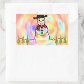 Sticker Rectangulaire Snowman (Sac)
