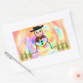 Sticker Rectangulaire Snowman (Enveloppe)