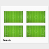 Sticker Rectangulaire Soccer field Football (Feuille)
