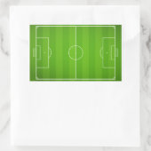 Sticker Rectangulaire Soccer field Football (Sac)