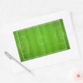 Sticker Rectangulaire Soccer field Football (Enveloppe)
