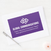 Sticker Rectangulaire Société informatique de technologie cybernétique p (Enveloppe)