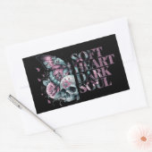 Sticker Rectangulaire Soft Heart Dark Soul Pastel Goth (Enveloppe)