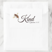 Sticker Rectangulaire Sois gentil (Sac)