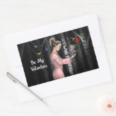 Sticker Rectangulaire Sois ma princesse de la Saint-Valentin (Enveloppe)