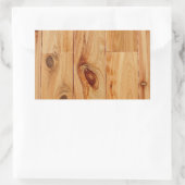 Sticker Rectangulaire Sol en bois clair noueux (Sac)
