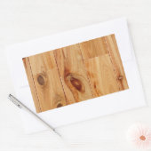 Sticker Rectangulaire Sol en bois clair noueux (Enveloppe)