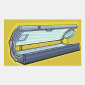 Sticker Rectangulaire Solarium bronzage (Devant)