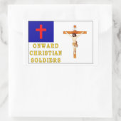 STICKER RECTANGULAIRE SOLDATS CHRÉTIENS (Sac)