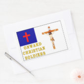 STICKER RECTANGULAIRE SOLDATS CHRÉTIENS (Enveloppe)