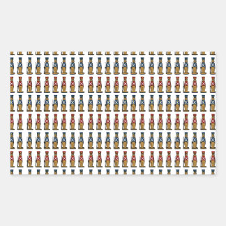 Sticker Rectangulaire Soldats De Jouets Sur La Parade
