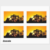 Sticker Rectangulaire Soleil (Feuille)