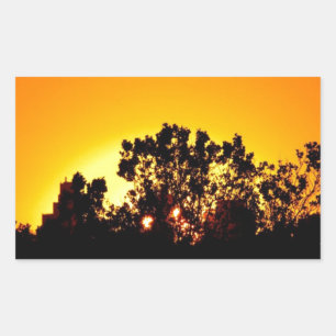 Sticker Rectangulaire Soleil
