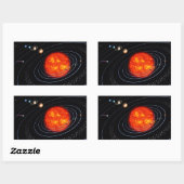 Sticker Rectangulaire Soleil (Feuille)