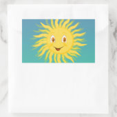 Sticker Rectangulaire Soleil Avec Lignes Circulaires (Sac)