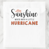 Sticker Rectangulaire Soleil Avec Un Petit Ouragan (Sac)