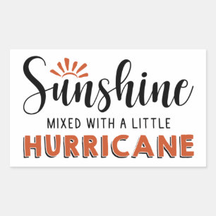 Sticker Rectangulaire Soleil Avec Un Petit Ouragan