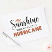 Sticker Rectangulaire Soleil Avec Un Petit Ouragan (Enveloppe)