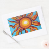 Sticker Rectangulaire Soleil sauvage (Enveloppe)
