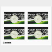 STICKER RECTANGULAIRE SOLEIL SUR LA LUNE (Feuille)