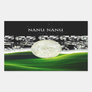 STICKER RECTANGULAIRE SOLEIL SUR LA LUNE