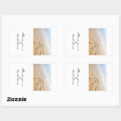 Sticker Rectangulaire Soleil Sur La Plage (Feuille)