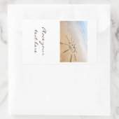 Sticker Rectangulaire Soleil Sur La Plage (Sac)