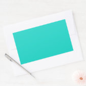 Sticker Rectangulaire Solide clair turquoise (Enveloppe)