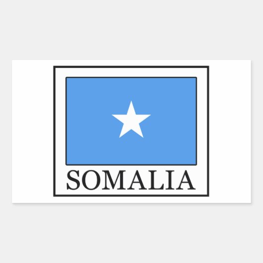 Sticker Rectangulaire Somalie (Devant)