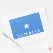 Sticker Rectangulaire somalie nom du symbole du drapeau (Enveloppe)