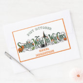 Sticker Rectangulaire Something Wicked This Way Comes Funky Botanicals (Enveloppe)