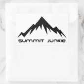 Sticker Rectangulaire Sommet Junkie (Sac)