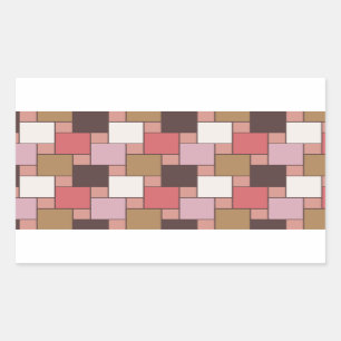 Sticker Rectangulaire Sorbet de bubble-gum